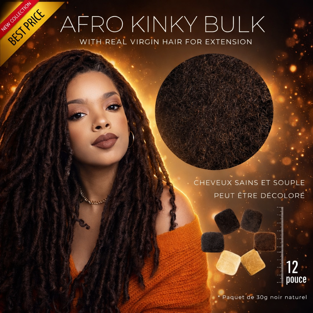 Mèche afro kinky bulk 12 pouce